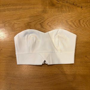 Top Shop White tube cross top